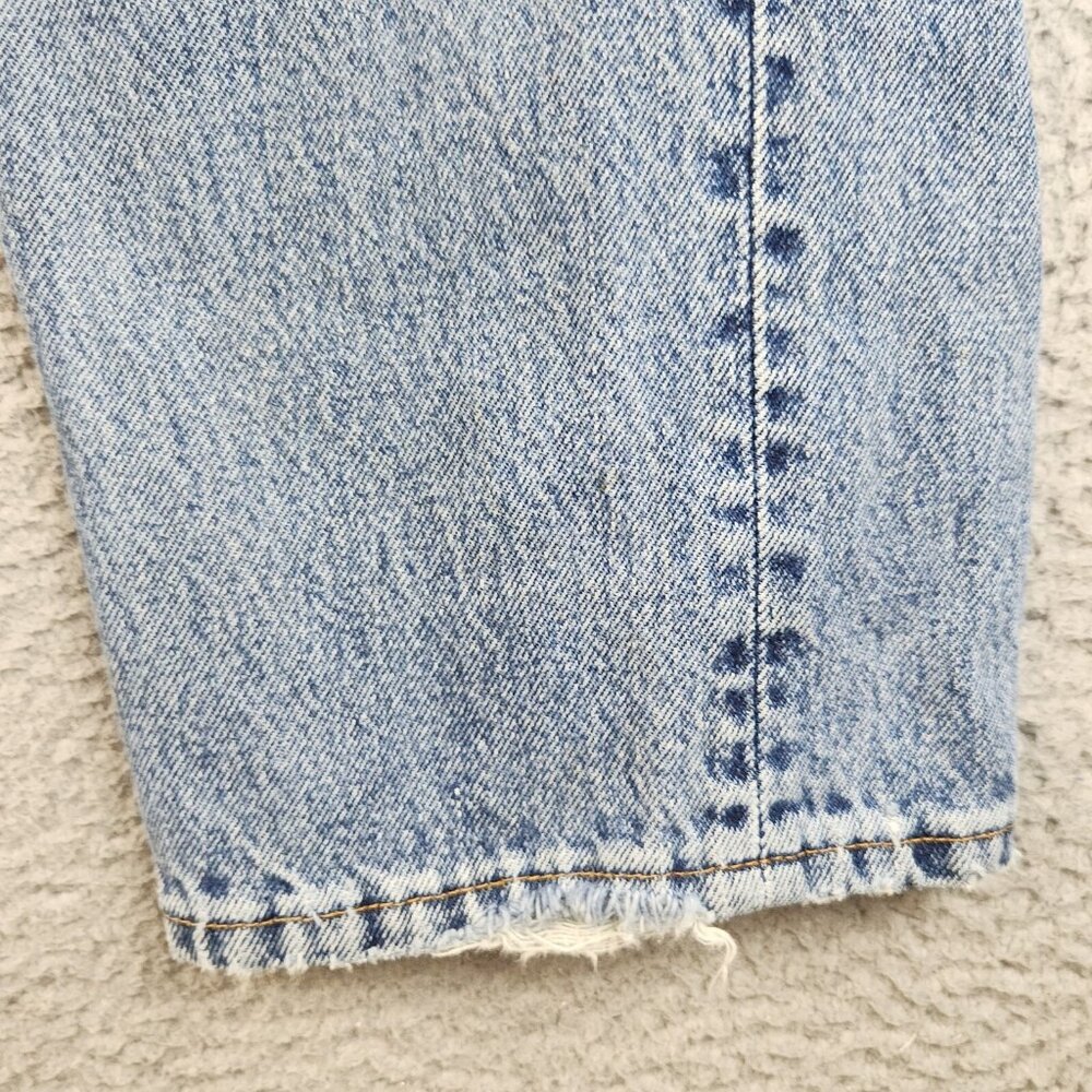 Levis 505 Jeans Mens 36x32 Blue Denim Zip Fly Straight Classic VTG Workwear Pant - Picture 9 of 12